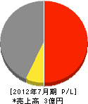 タケヒロテック 損益計算書 2012年7月期 タケヒロテック 損益計算書 2012年7月期