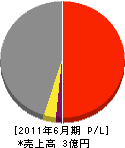 三和塗装 損益計算書 2011年6月期 三和塗装 損益計算書 2011年6月期