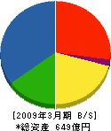 ライト工業 貸借対照表 2009年3月期 ライト工業 貸借対照表 2009年3月期