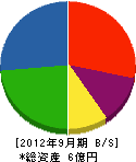 石松組 貸借対照表 2012年9月期 石松組 貸借対照表 2012年9月期
