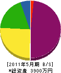 西部土建 貸借対照表 2011年5月期 西部土建 貸借対照表 2011年5月期
