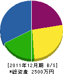 カシバ消防設備 貸借対照表 2011年12月期 カシバ消防設備 貸借対照表 2011年12月期