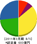 東京エネシス 貸借対照表 2011年3月期 東京エネシス 貸借対照表 2011年3月期