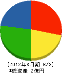 スミテクノエンジニアリング 貸借対照表 2012年3月期 スミテクノエンジニアリング 貸借対照表 2012年3月期