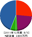 ハウスプランニング木津 貸借対照表 2011年12月期 ハウスプランニング木津 貸借対照表 2011年12月期