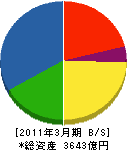 NIPPO 貸借対照表 2011年3月期 NIPPO 貸借対照表 2011年3月期