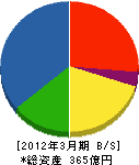 アタカ大機 貸借対照表 2012年3月期 アタカ大機 貸借対照表 2012年3月期