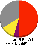 西村樹脂工事 損益計算書 2011年7月期 西村樹脂工事 損益計算書 2011年7月期