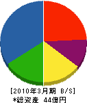 テクノ・ナミケン 貸借対照表 2010年3月期 テクノ・ナミケン 貸借対照表 2010年3月期