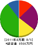 藤沢鉄工 貸借対照表 2011年4月期 藤沢鉄工 貸借対照表 2011年4月期
