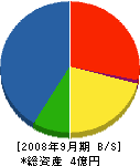 橋爪工務店 貸借対照表 2008年9月期 橋爪工務店 貸借対照表 2008年9月期