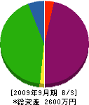 大阪産業 貸借対照表 2009年9月期 大阪産業 貸借対照表 2009年9月期