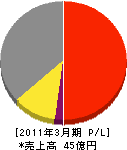日化メンテナンス 損益計算書 2011年3月期 日化メンテナンス 損益計算書 2011年3月期