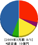 小野工業所 貸借対照表 2009年3月期 小野工業所 貸借対照表 2009年3月期
