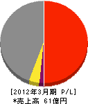 中電工業 損益計算書 2012年3月期 中電工業 損益計算書 2012年3月期