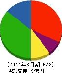 清水建材土木 貸借対照表 2011年6月期 清水建材土木 貸借対照表 2011年6月期