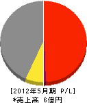 東洋塗装 損益計算書 2012年5月期 東洋塗装 損益計算書 2012年5月期