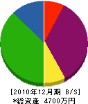 堀口電工 貸借対照表 2010年12月期 堀口電工 貸借対照表 2010年12月期