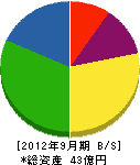 松本機工 貸借対照表 2012年9月期 松本機工 貸借対照表 2012年9月期