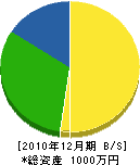 西前工務店 貸借対照表 2010年12月期 西前工務店 貸借対照表 2010年12月期