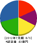 角屋ハウジング 貸借対照表 2012年7月期 角屋ハウジング 貸借対照表 2012年7月期