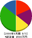 アーク 貸借対照表 2008年8月期 アーク 貸借対照表 2008年8月期