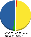 高橋組 貸借対照表 2009年12月期 高橋組 貸借対照表 2009年12月期