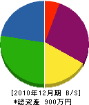 氏新造園土木 貸借対照表 2010年12月期 氏新造園土木 貸借対照表 2010年12月期