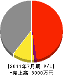 丸武吉野建設 損益計算書 2011年7月期 丸武吉野建設 損益計算書 2011年7月期