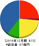恒栄電設 貸借対照表 2010年12月期 恒栄電設 貸借対照表 2010年12月期
