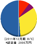 飯島テレビ商会 貸借対照表 2011年12月期 飯島テレビ商会 貸借対照表 2011年12月期