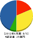 建設工業社 貸借対照表 2012年6月期 建設工業社 貸借対照表 2012年6月期