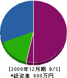 野付緑創 貸借対照表 2009年12月期 野付緑創 貸借対照表 2009年12月期