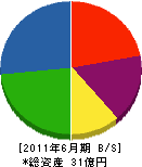 飯田鉄工 貸借対照表 2011年6月期 飯田鉄工 貸借対照表 2011年6月期