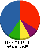 平洲 貸借対照表 2010年4月期 平洲 貸借対照表 2010年4月期