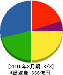 山洋電気 貸借対照表 2010年3月期 山洋電気 貸借対照表 2010年3月期