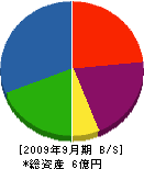 工研建設 貸借対照表 2009年9月期 工研建設 貸借対照表 2009年9月期