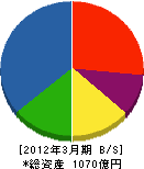 タクマ 貸借対照表 2012年3月期 タクマ 貸借対照表 2012年3月期