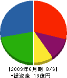 磯部組 貸借対照表 2009年6月期 磯部組 貸借対照表 2009年6月期