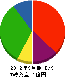 伸栄工業 貸借対照表 2012年9月期 伸栄工業 貸借対照表 2012年9月期