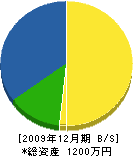 室田建工 貸借対照表 2009年12月期 室田建工 貸借対照表 2009年12月期