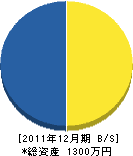 吉正建設 貸借対照表 2011年12月期 吉正建設 貸借対照表 2011年12月期