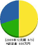 西和造園 貸借対照表 2009年12月期 西和造園 貸借対照表 2009年12月期