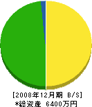 東大阪サッシ工業 貸借対照表 2008年12月期 東大阪サッシ工業 貸借対照表 2008年12月期