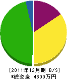 中山塗装店 貸借対照表 2011年12月期 中山塗装店 貸借対照表 2011年12月期