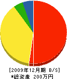 藤管工業 貸借対照表 2009年12月期 藤管工業 貸借対照表 2009年12月期