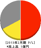 司技建工業 損益計算書 2013年2月期 司技建工業 損益計算書 2013年2月期