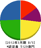 大同特殊鋼 貸借対照表 2012年3月期 大同特殊鋼 貸借対照表 2012年3月期