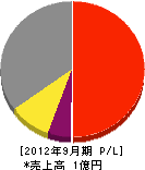 ウォールテクニカ 損益計算書 2012年9月期 ウォールテクニカ 損益計算書 2012年9月期