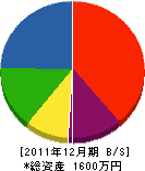 瀬谷テック 貸借対照表 2011年12月期 瀬谷テック 貸借対照表 2011年12月期